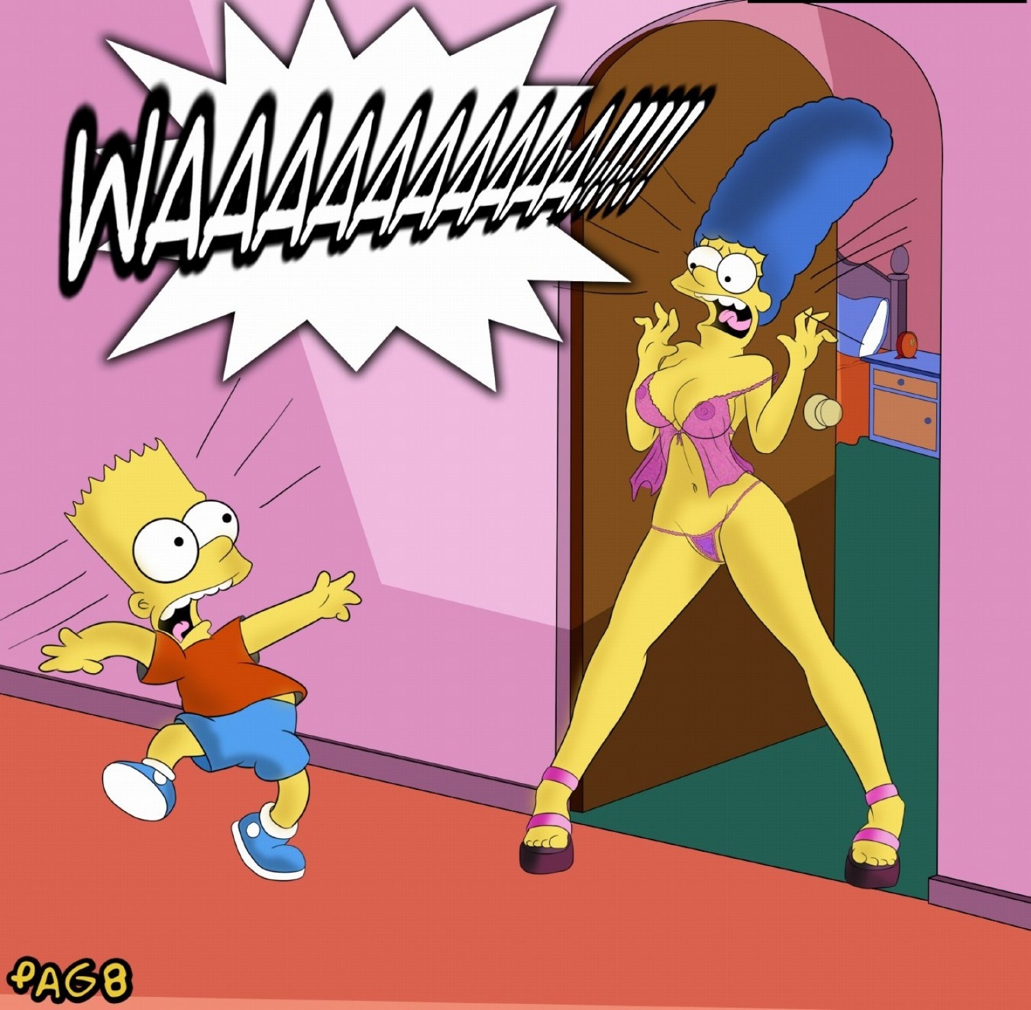 Und bart marge nackt simpsons Patty and