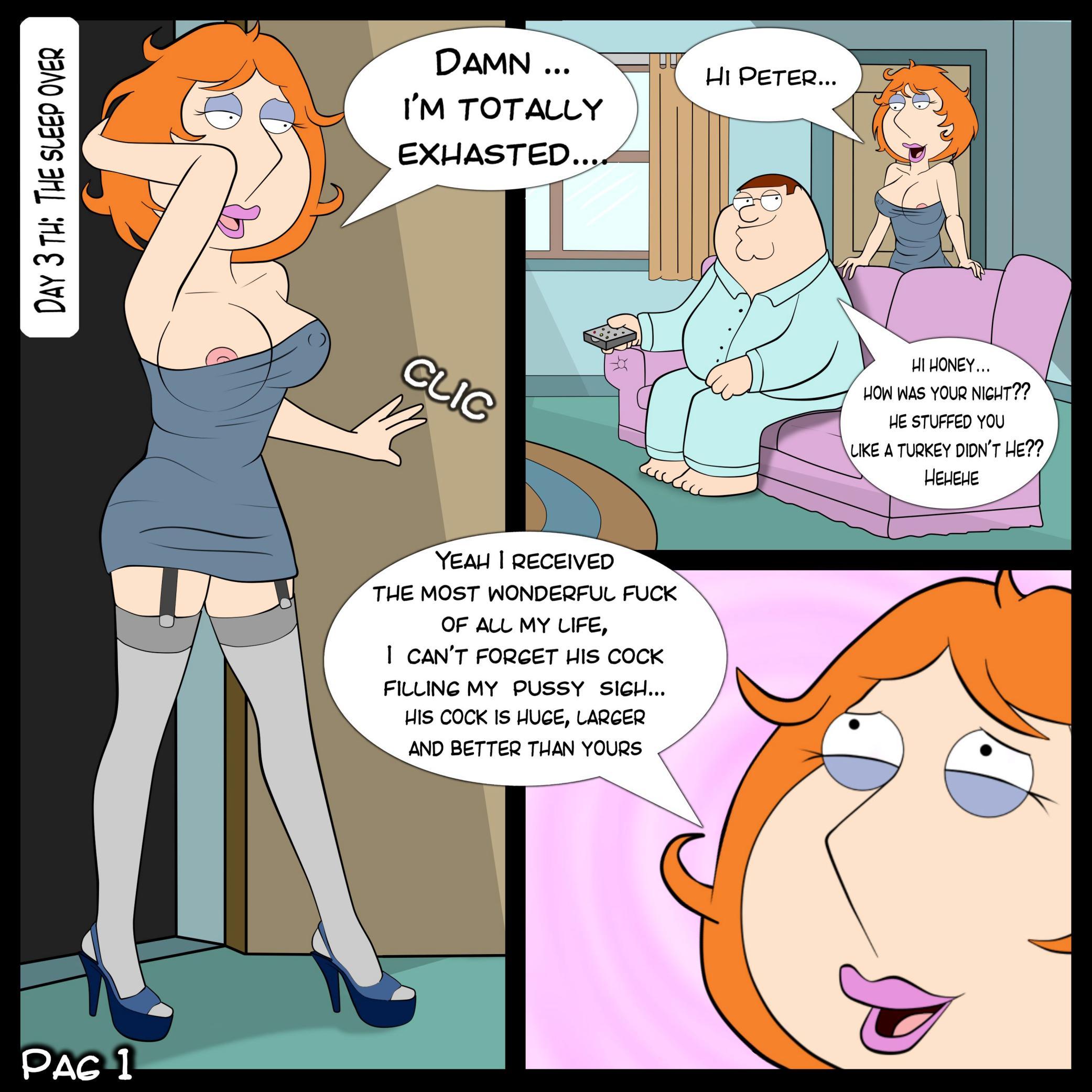 2083px x 2083px - Baby's Play 3 â€“ The Sleep Over â€“ Family Guy Porn Parody Comics