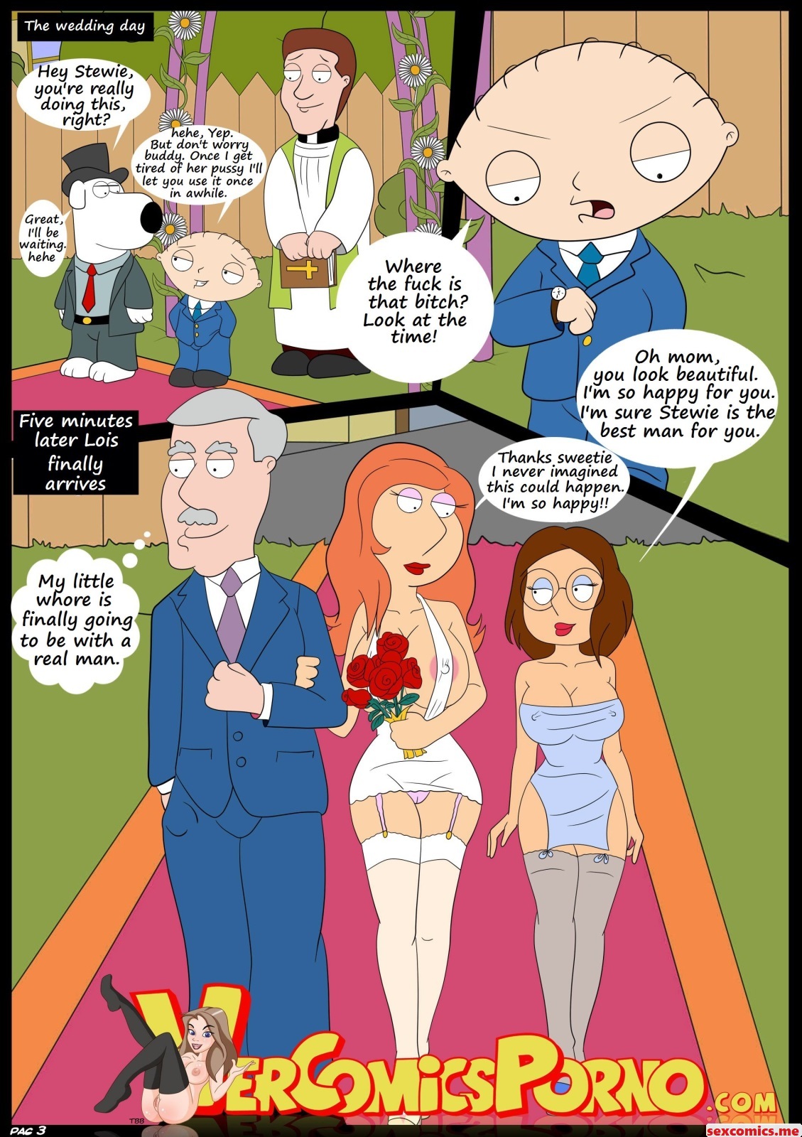 Wedding Son Mom Comics - Baby's Play 6 â€“ Family Guy Porn Parody Comics by Croc â€“ Sex ...