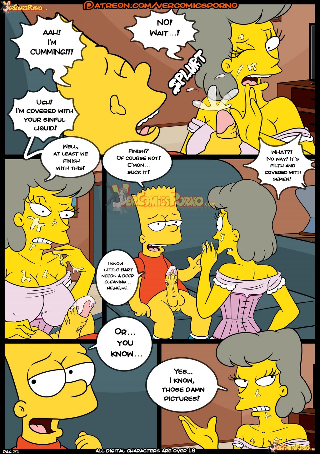 Old Habits 8 The Simpsons Parody Sex Comics By Croc Porn Comics