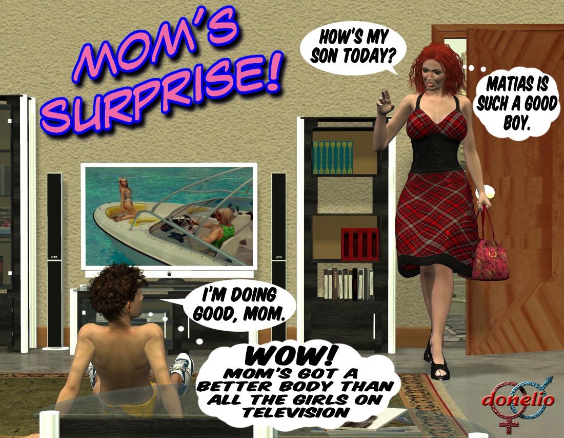 Mom And Son Cartoon Porn Comics - Donelio â€“ Mom's Surprise â€“ Sex And Porn Comics
